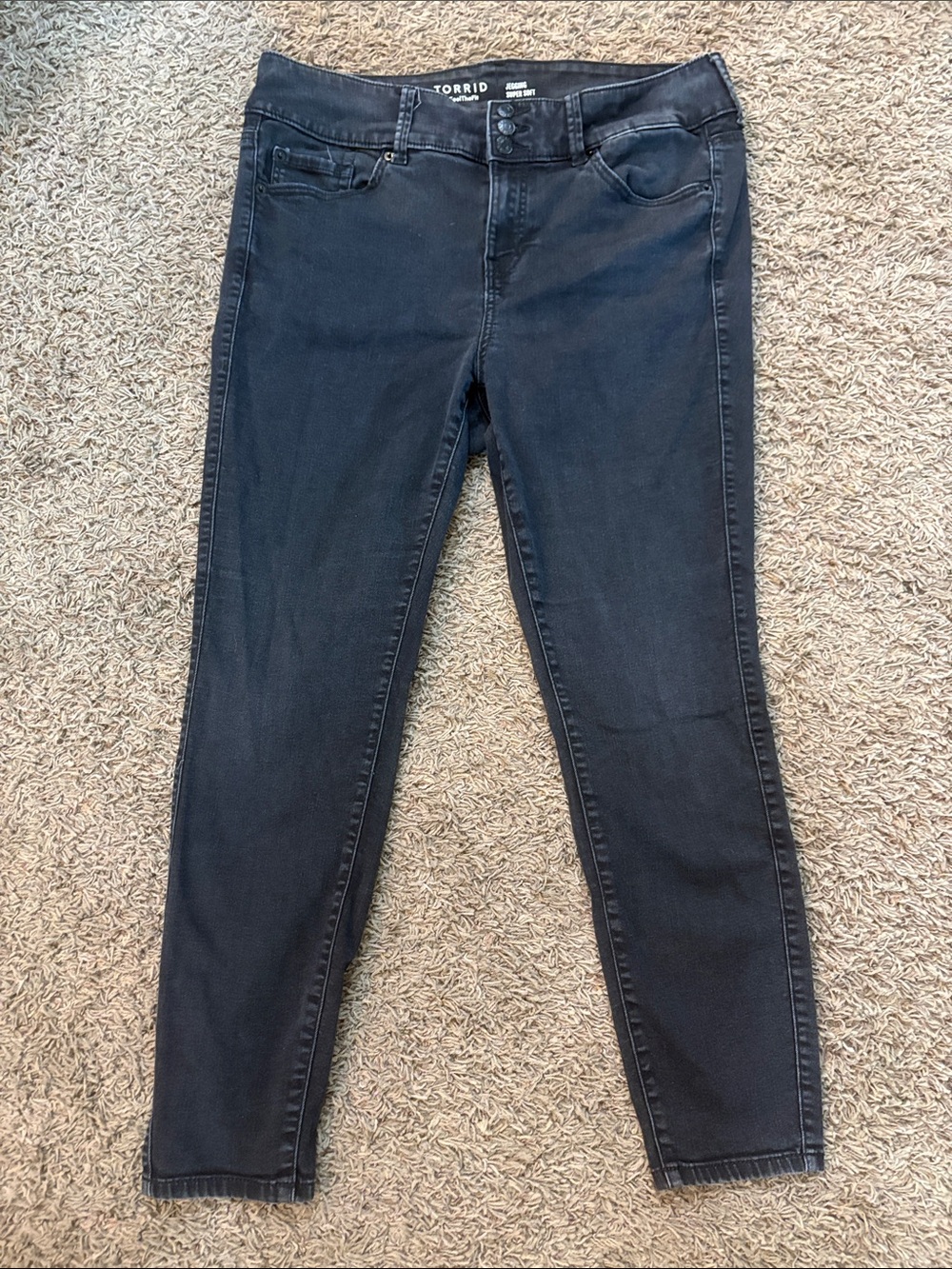 torrid Black High-Rise Stretch Jeggings